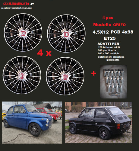 Cerchi lega fiat 126 - cerchi, in